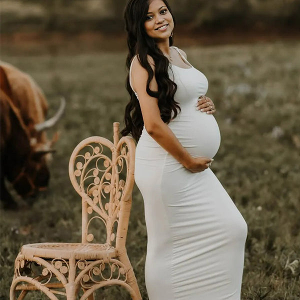 Casualwear- Cami Bodycon Photoshoot Maternity Maxi Dress