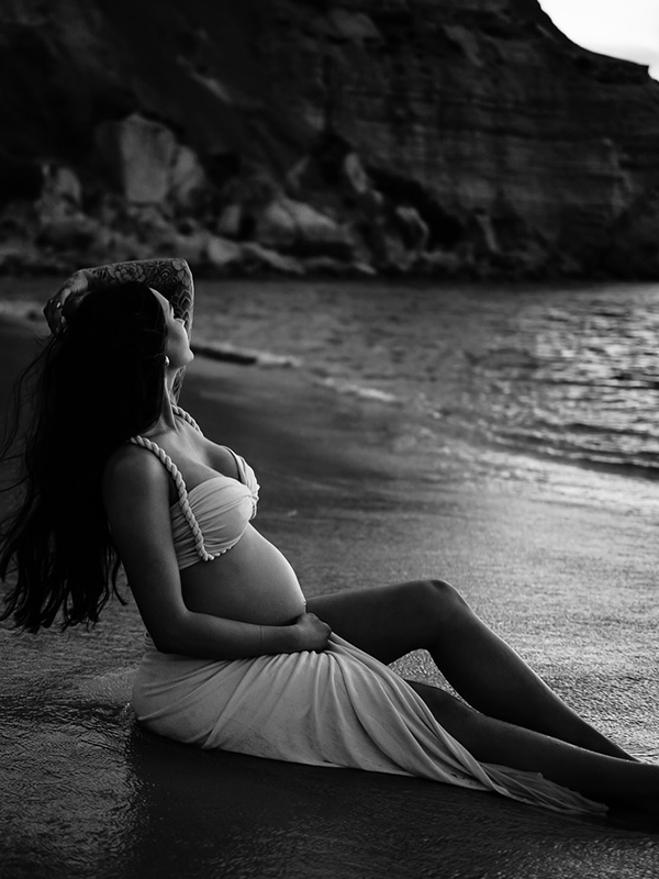 Crop- Two Pieces Set Beach Maternity Maxi Dress