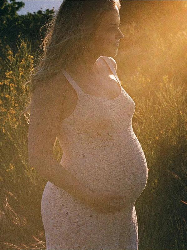 Chic-Apricot Backless Knitting Bodycon Strapless Photoshoot Maxi Dress