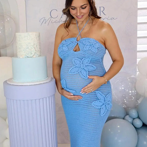 Chic-Bodycon Maternity Maxi Dress