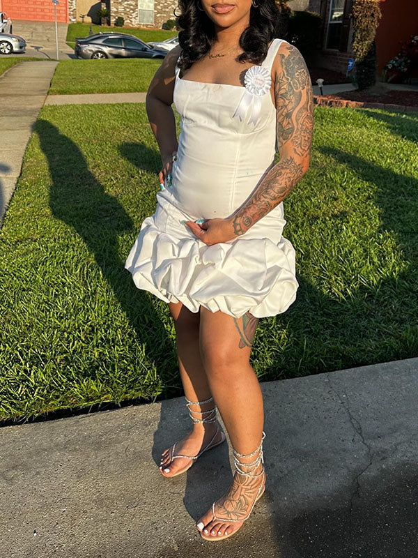 Casualwear-Bodycon Cami Party Maternity Mini Dress