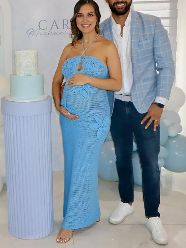 Chic-Bodycon Maternity Maxi Dress