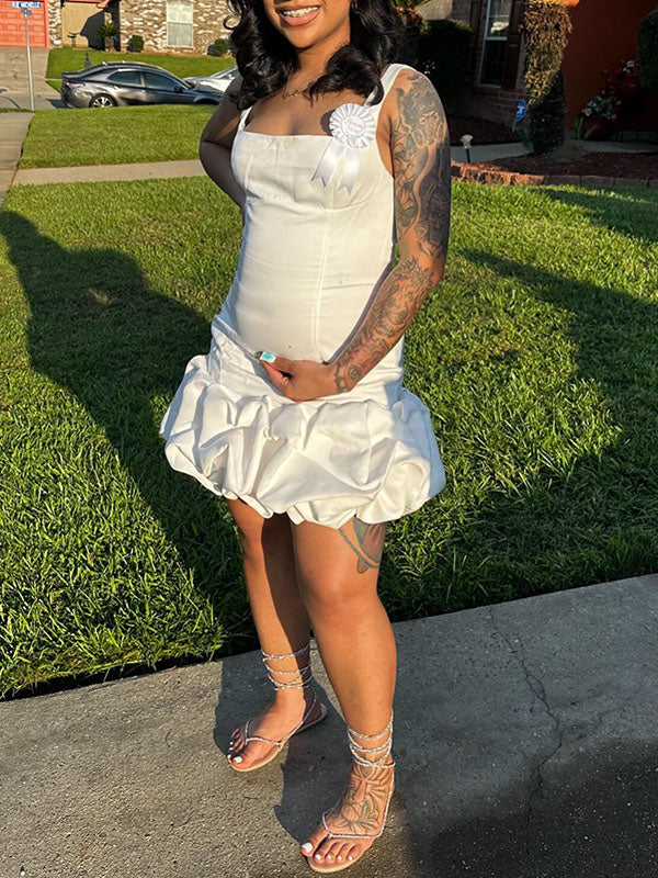 Casualwear-Bodycon Cami Party Maternity Mini Dress