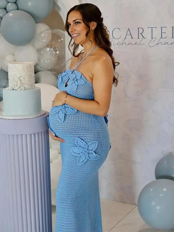 Chic-Bodycon Maternity Maxi Dress