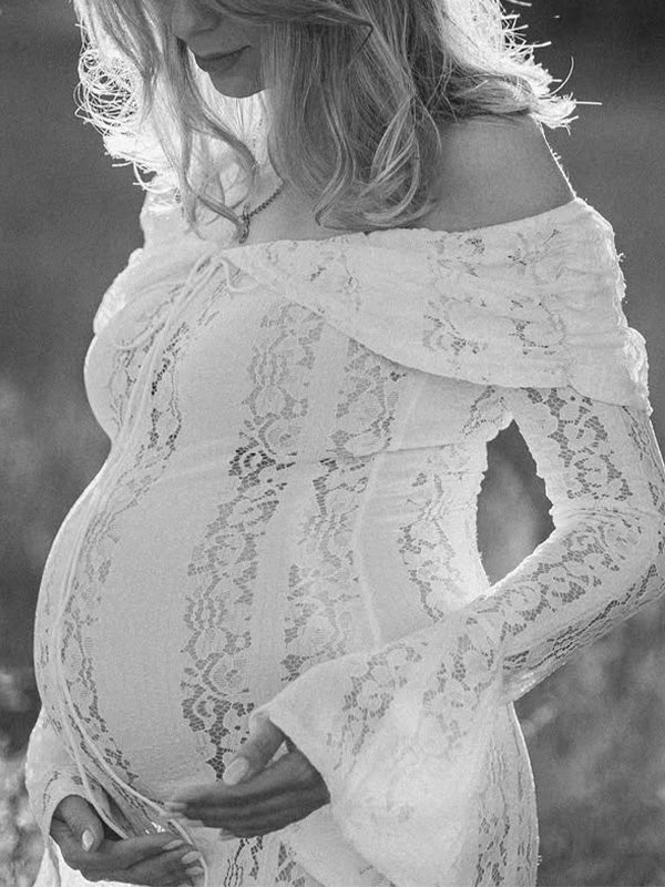 Lace- Boho Mermaid Bodycon Party Maternity Maxi Dress