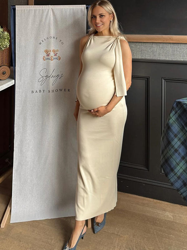 Casualwear-Bodycon Party Maternity Maxi Dress