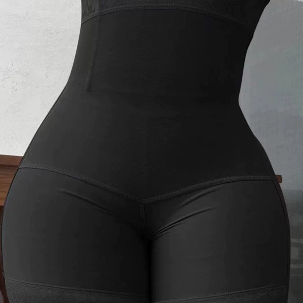 Bumplook Lace Splicing One-piece Body Shaper Tummy Control Bodysuit