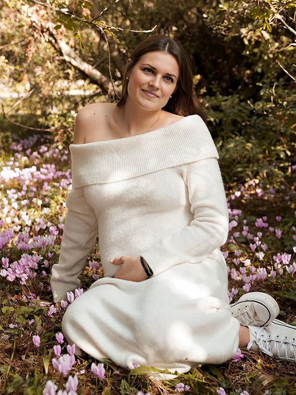 Chic- Knitting Off Shoulder Bodycon Maternity Sweater Maxi Dress