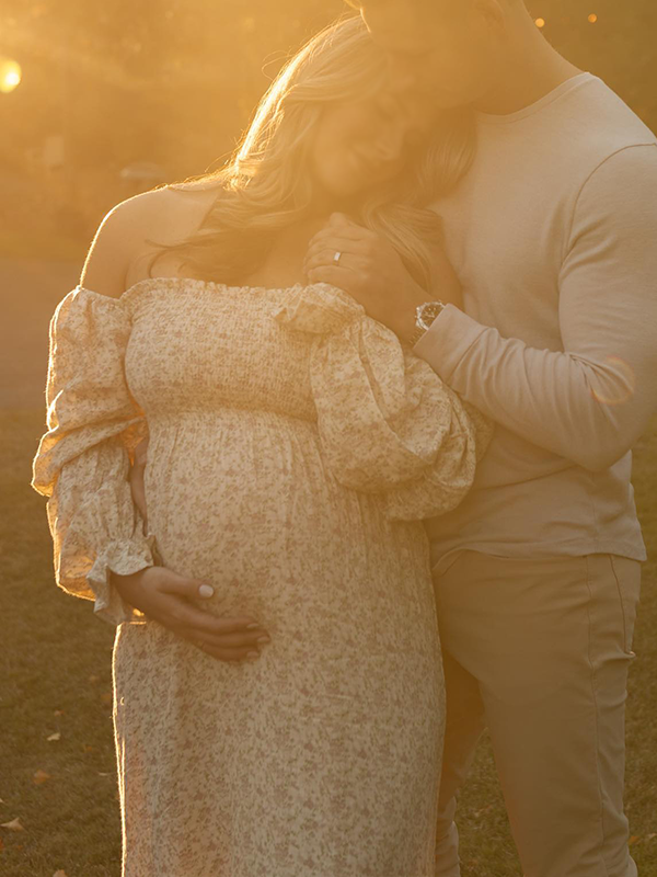 Chic-Apricot Boho Ruffle Floral Print Photoshoot Maxi Dress