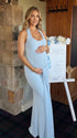 Light blue baby shower dress-bump friendly wedding guest dresses and maternity dress