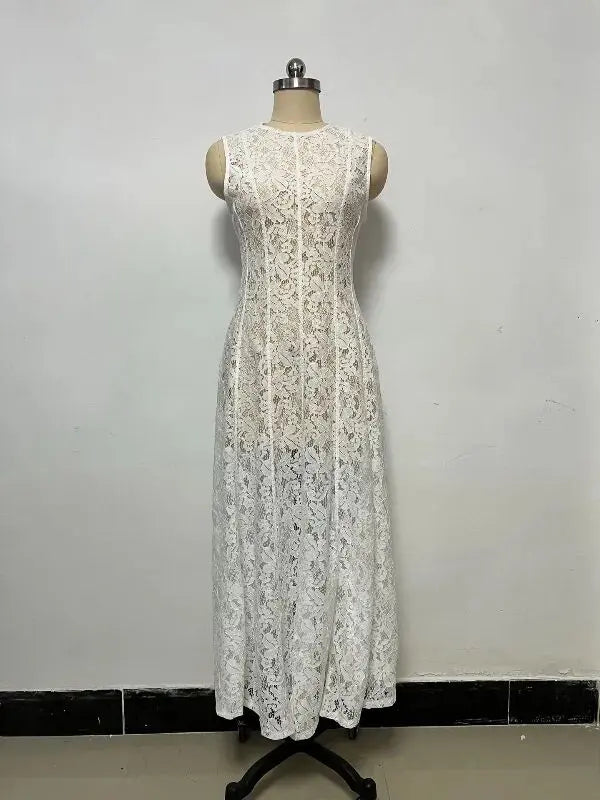 elegant white maternity dress lace high waist mermaid skirt sleeveless pregnancy photoshoot dress