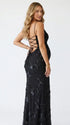 black maternity dress embroidered floral mermaid lace up back elegant evening pregnancy gown