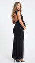Black Bodycon Maternity Dress with Elegant Bump-Hugging Fit | Bumplook