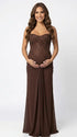 brown sequin strapless maternity maxi dress with ruched bodycon silhouette