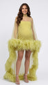 Butter Yellow High Neck Maternity Cape, Flowing Sheer Tulle Pregnancy Outfit for Baby Shower, Maternity Photoshoot, Gender Reveal, Pregnancy Announcement, Wedding Guest, Bridal Shower, Formal Events | Bumplook