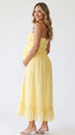 Butter Yellow Dress for Gender Neutral Baby Shower | Bumplook