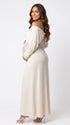 Cream Maternity Photoshoot Dress, Off Shoulder Lace Dress for Baby Shower, Gender Reveal, Pregnancy Announcement, Special Events | Bumplook