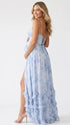 French Blue Maternity Dress, Something Blue Maternity Maxi Dress for Baby Shower, Maternity Photoshoot, Gender Reveal, Pregnancy Announcement, Beach Photoshoot, Bridal Shower, Formal Events | Bumplook