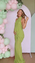 Green Butterfly Maternity Dress for Garden Baby Shower | Bumplook
