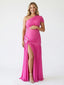 Hot Pink One Shoulder Maternity Gown – Barbie Baby Shower & Photoshoot Dress