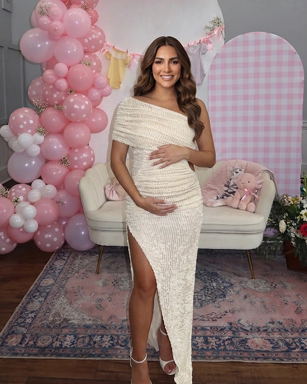 Modern Bodycon Maternity Dress for Pregnancy Photoshoot | Bumplook