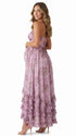 Lavender Floral Maternity Dress, Spring Baby Shower Maternity Maxi Dress for Baby Shower, Maternity Photoshoot, Gender Reveal, Pregnancy Announcement, Garden Party, Bridal Shower, Formal Events | Bumplook