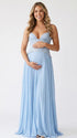 Light Blue Maternity Dress, Lace Corset Pregnancy Gown for Baby Shower, Maternity Photoshoot, Gender Reveal, Pregnancy Announcement, Wedding Guest, Bridal Shower, Formal Events | Bumplook