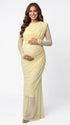 Pale Yellow Baby Shower Dress, Elegant Maternity Dress for Maternity Photoshoot, Gender Reveal, Pregnancy Announcement, Bridal Shower | Bumplook