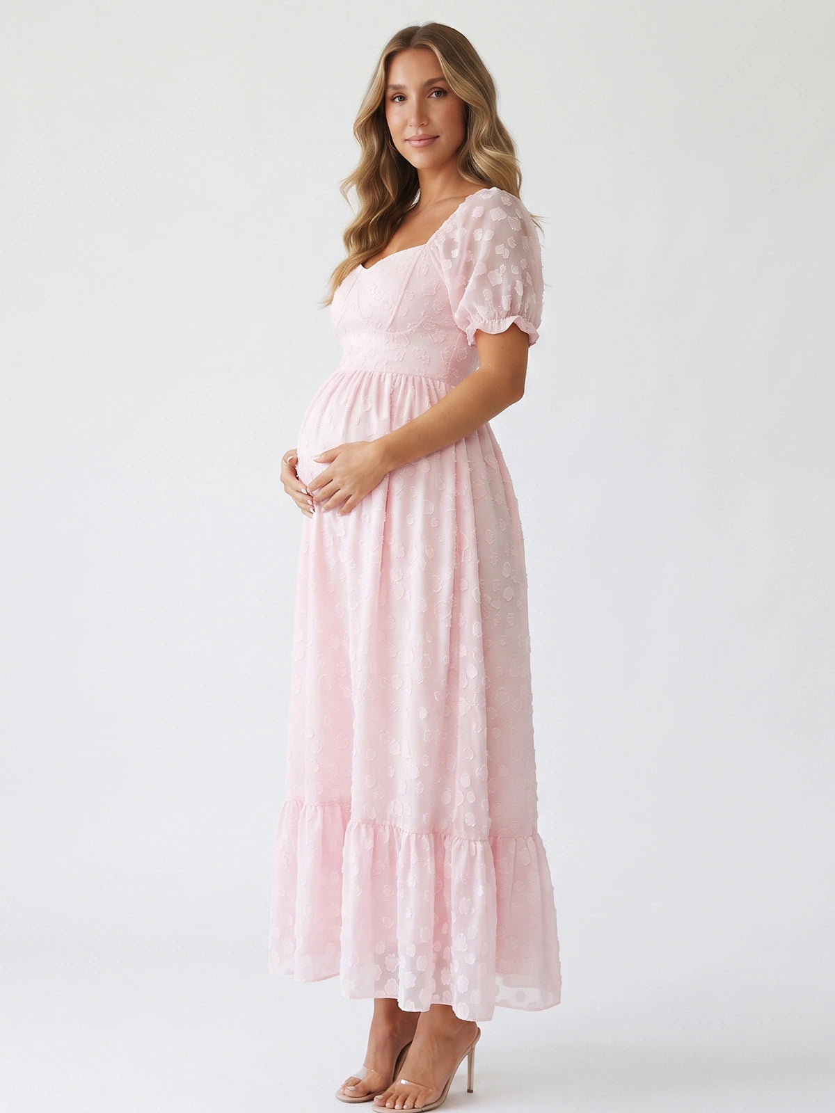 Romantic Plus Size Maternity Dress for Pregnancy Photos | Bumplook
