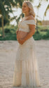 boho maternity outfit for beach photoshoot two piece set
