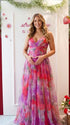 red floral mesh maternity maxi dress backless pregnancy photoshoot gown