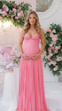Rose Pink Lace Maternity Dress, Corset Pregnancy Dress for Baby Shower, Maternity Photoshoot, Gender Reveal, Pregnancy Announcement, Wedding Guest, Bridal Shower, Formal Events | Bumplook