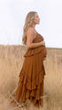 Boho Fall Maternity Dress for Pregnancy Photoshoot | Bumplook