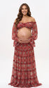Boho Maternity Dress Set, Two Piece Pregnancy Outfit for Beach Maternity Photoshoot, Babymoon, Pregnancy Announcement, Outdoor Photoshoot | Bumplook