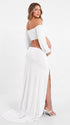 White Pregnancy Photoshoot Outfit, Maternity Crop Top and Maxi Skirt for Outdoor and Studio Portraits | Bumplook