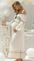 White Elegant Pregnancy Dress – Perfect for Baby Shower