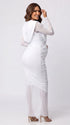 White Pregnancy Announcement Dress, Maternity Photoshoot Gown for Baby Shower, Gender Reveal, Wedding Guest, Bridal Shower, Formal Events | Bumplook