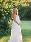 White Boho Ruffle Maternity Maxi Dress