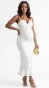 White Pearl Bodycon Maternity Midi Dress, Elegant Pregnancy Dress for Baby Shower, Maternity Photoshoot, Gender Reveal, Bridal Shower, Wedding Guest, Formal Events | Bumplook