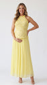 Yellow Maternity Dress for Spring Garden Baby Shower | Bumplook
