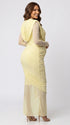 Pale Yellow Maternity Dress, Long Sleeve Baby Shower Dress for Maternity Photoshoot, Gender Reveal, Pregnancy Announcement, Wedding Guest | Bumplook