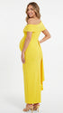 Yellow Maternity Maxi Dress for Summer Photoshoot and Pregnancy Announcement | Bumplook